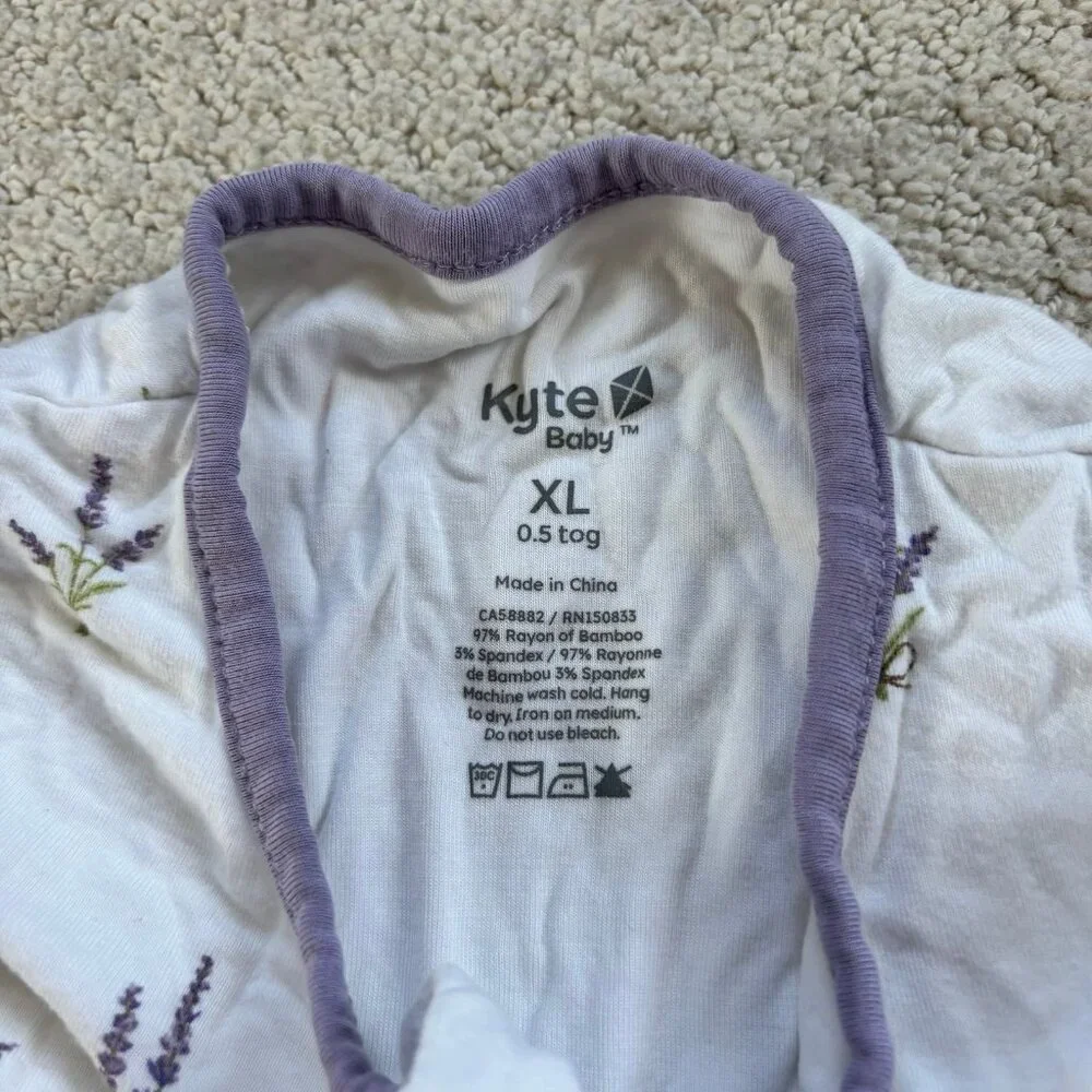 Kyte baby bamboo lilac floral sleep sack